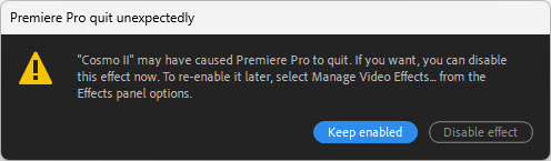 خطای Premiere pro Quite Unexpectedly در زمان ورود به برنامه چیه و چطور رفعش کنم