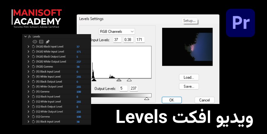 مقاله جامع: افکت Levels در پریمیر پرو (Premiere Pro)