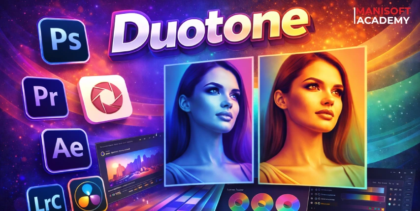 Duotone در Photoshop؛ از عکس تا ویدیو، کجا واقعاً کاربردی است