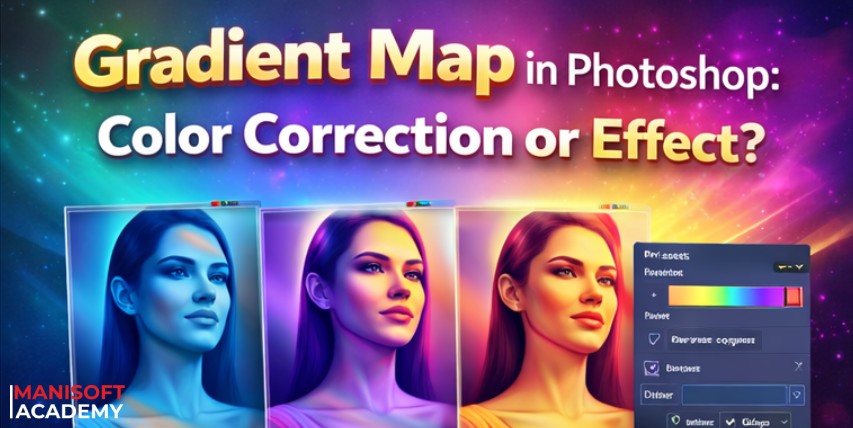 Gradient Map در فتوشاپ؛ اصلاح رنگ یا افکت؟