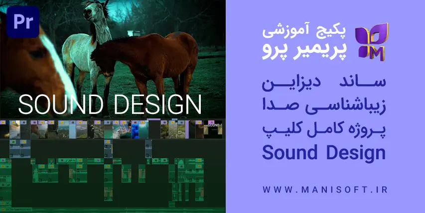نحوه تدوین و ساخت کلیپ ساند دیزاین - Sound Design با پریمیر پرو - زیباشناسی صدا