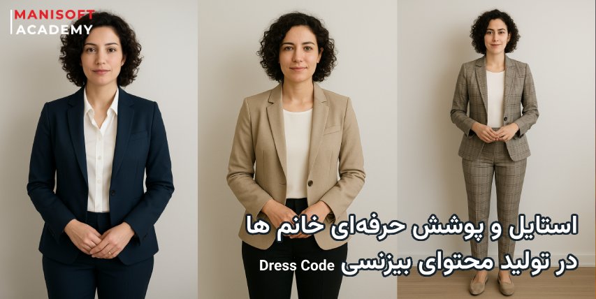استایل و پوشش حرفه‌ای خانم ها در تولید محتوا برای جذب مخاطب