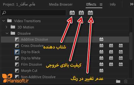 انواع افکت در پریمیر