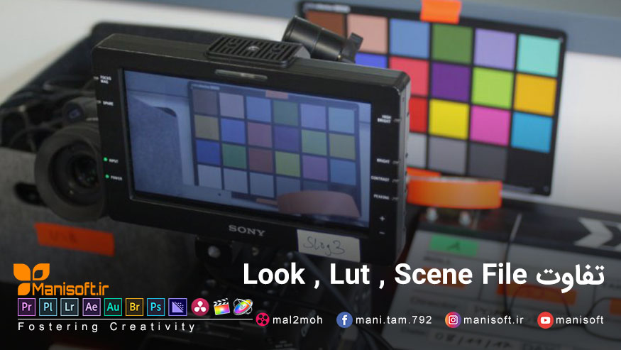 تفاوت Scene file , Lut , Look در تصحیح رنگ