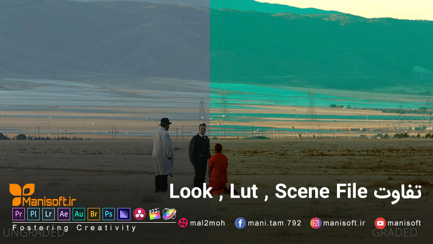 تفاوت Scene file , Lut , Look در تصحیح رنگ